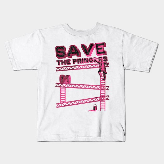 Save the princess Kids T-Shirt by TapABCD